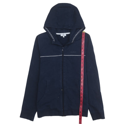 Womens UK Size 14 HUGO BOSS Blue Full Zip Hoodie