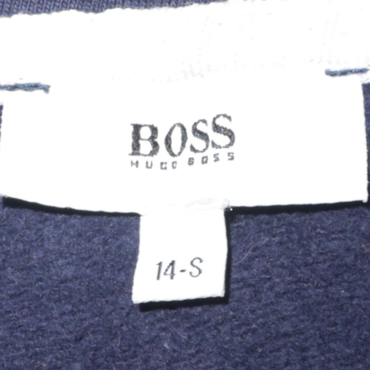 Womens UK Size 14 HUGO BOSS Blue Full Zip Hoodie