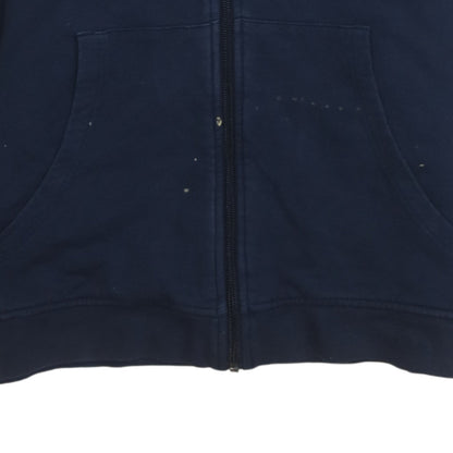 Womens UK Size 14 HUGO BOSS Blue Full Zip Hoodie