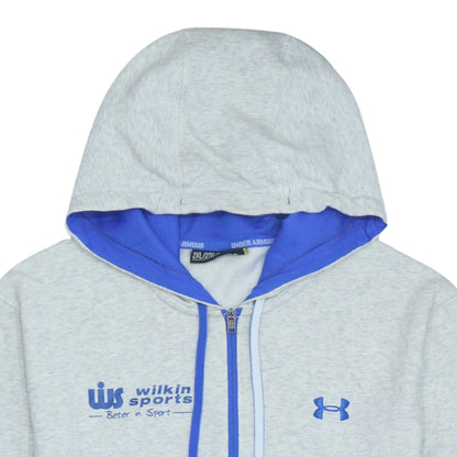 Mens UK Size 2XL Under armour Grey Full Zip Hoodie