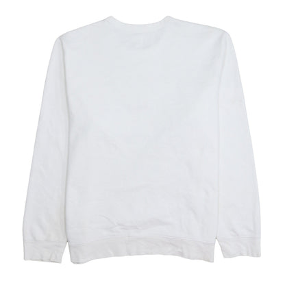 Gap Men’s White XL Logo Crew Neck Pullover Sweatshirt