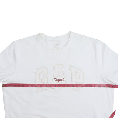 Gap Men’s White XL Logo Crew Neck Pullover Sweatshirt
