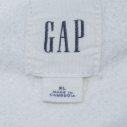 Gap Men’s White XL Logo Crew Neck Pullover Sweatshirt