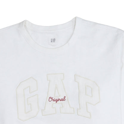 Gap Men’s White XL Logo Crew Neck Pullover Sweatshirt