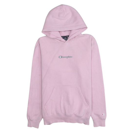 Womens UK Size S Champion Pink Pullover Hoodie