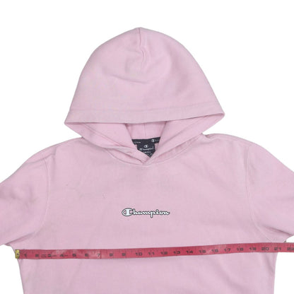Womens UK Size S Champion Pink Pullover Hoodie