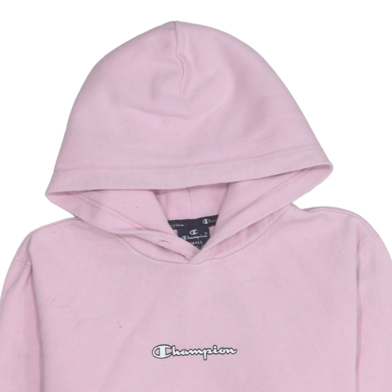 Womens UK Size S Champion Pink Pullover Hoodie