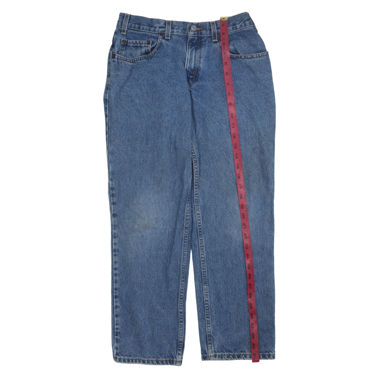 Mens UK Size M Levi's Relaxed Fit Straight Blue Jeans