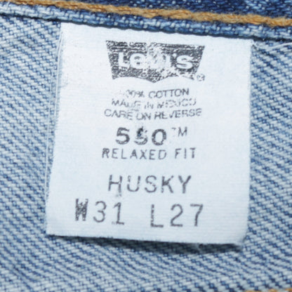 Mens UK Size M Levi's Relaxed Fit Straight Blue Jeans