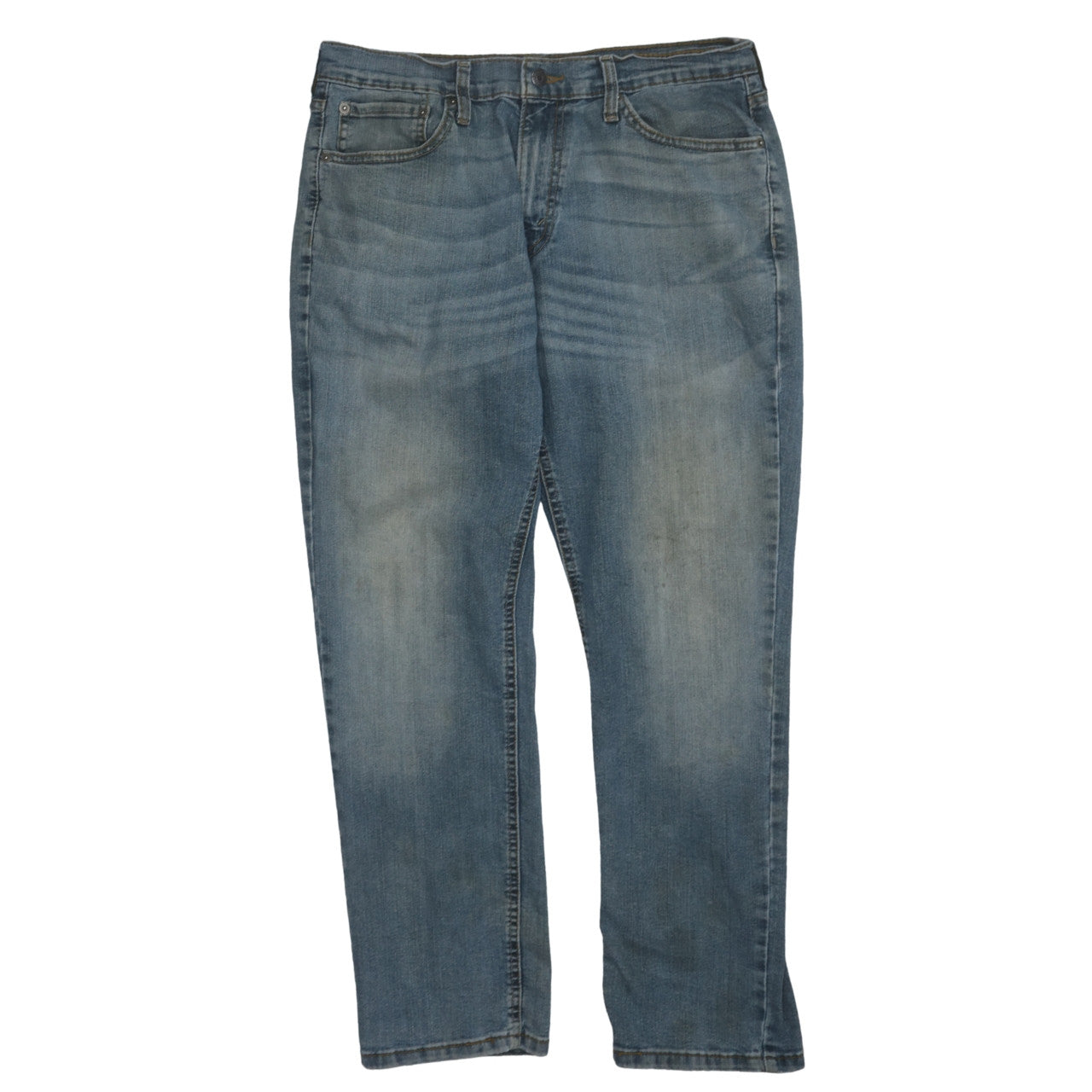 Mens UK Size 34 Levi's Regular Fit Straight Blue Jeans