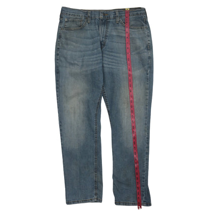 Mens UK Size 34 Levi's Regular Fit Straight Blue Jeans