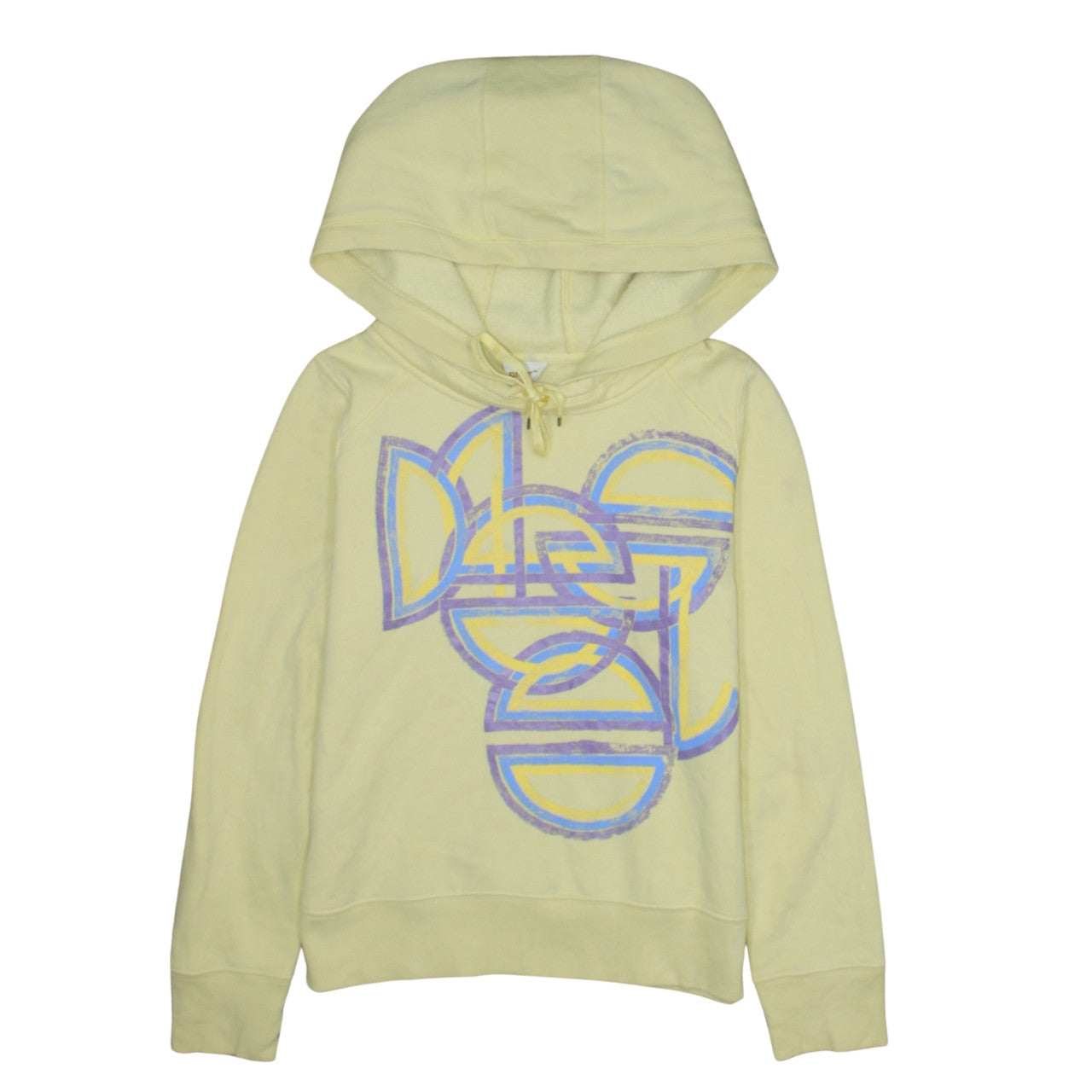 Mens UK Size M Diesel Yellow Pullover Hoodie