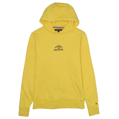 Mens UK Size S Tommy Hilfiger Yellow Pullover Hoodie