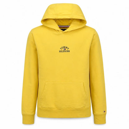 Mens UK Size S Tommy Hilfiger Yellow Pullover Hoodie