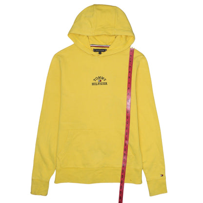 Mens UK Size S Tommy Hilfiger Yellow Pullover Hoodie