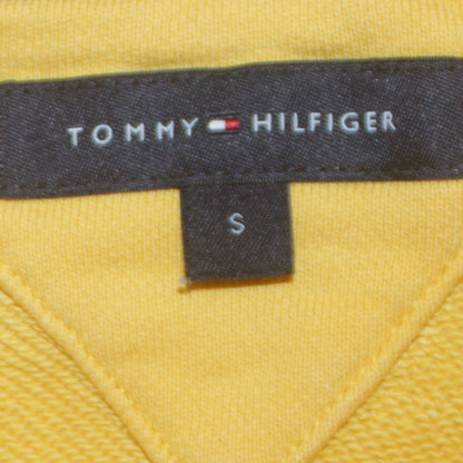 Mens UK Size S Tommy Hilfiger Yellow Pullover Hoodie