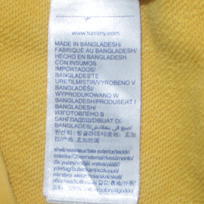 Mens UK Size S Tommy Hilfiger Yellow Pullover Hoodie