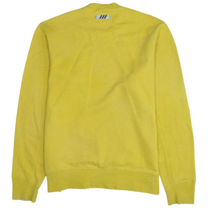 Mens UK Size M adidas Yellow Pullover Sweatshirt