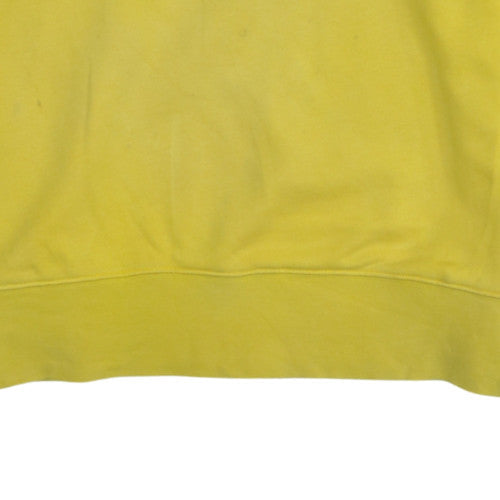 Mens UK Size M adidas Yellow Pullover Sweatshirt