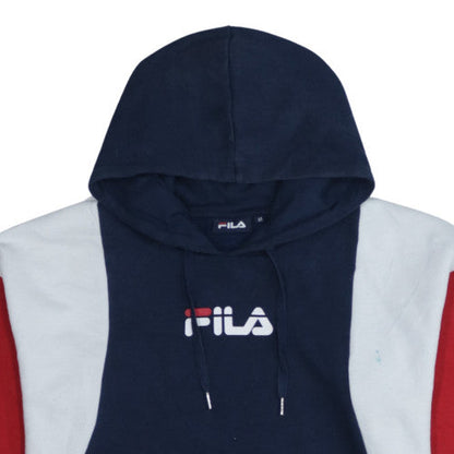 Mens UK Size M FILA Blue Pullover Hoodie
