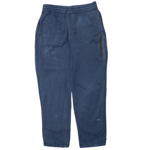 Nike Men Blue M Jogger Sweatpants Fleece Elastic Waist Pockets
