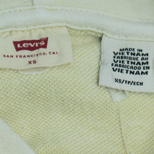 Mens UK Size XS Levi's Ivory Pullover Hoodie