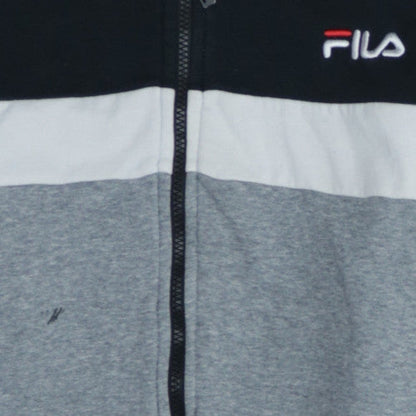 Mens UK Size M FILA Multicoloured Full Zip Hoodie