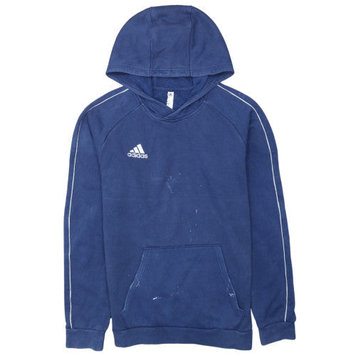 Mens UK Size M adidas Blue Pullover Hoodie