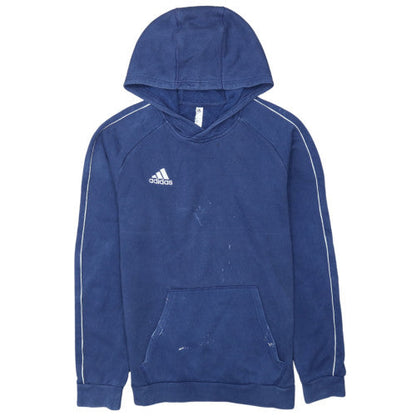 Mens UK Size M adidas Blue Pullover Hoodie