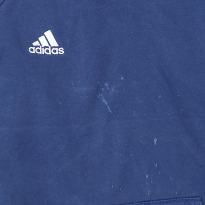 Mens UK Size M adidas Blue Pullover Hoodie