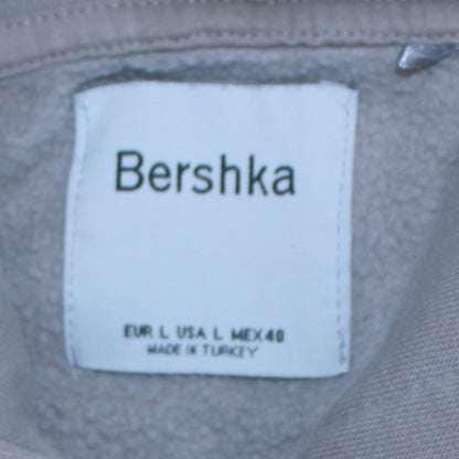 Mens UK Size L Bershka Grey Pullover Hoodie