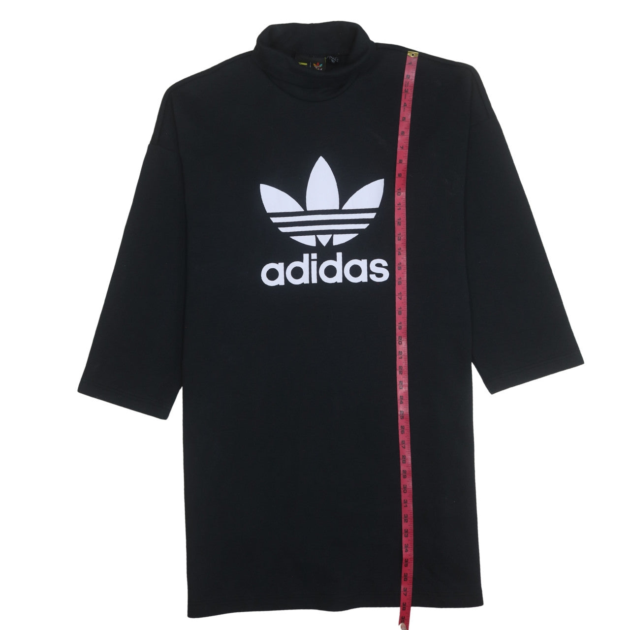 Womens UK Size L adidas Black Tunic Sweatshirt