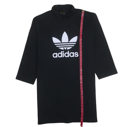 Womens UK Size L adidas Black Tunic Sweatshirt