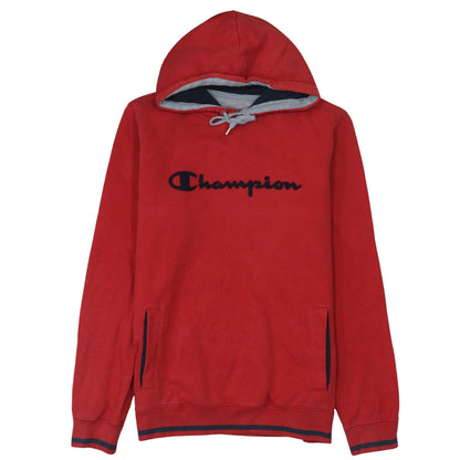 Mens UK Size L Champion Red Pullover Hoodie
