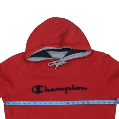 Mens UK Size L Champion Red Pullover Hoodie