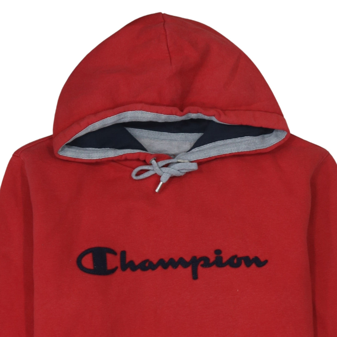 Mens UK Size L Champion Red Pullover Hoodie