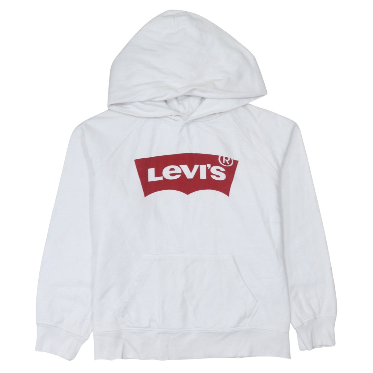 Mens UK Size S Levi's White Pullover Hoodie