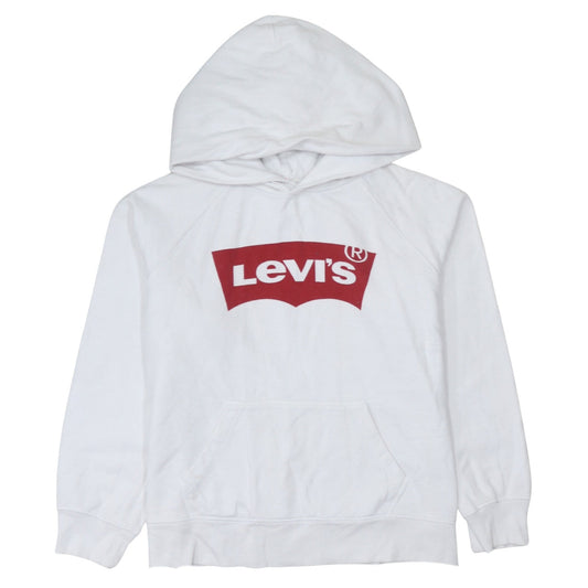 Mens UK Size S Levi's White Pullover Hoodie