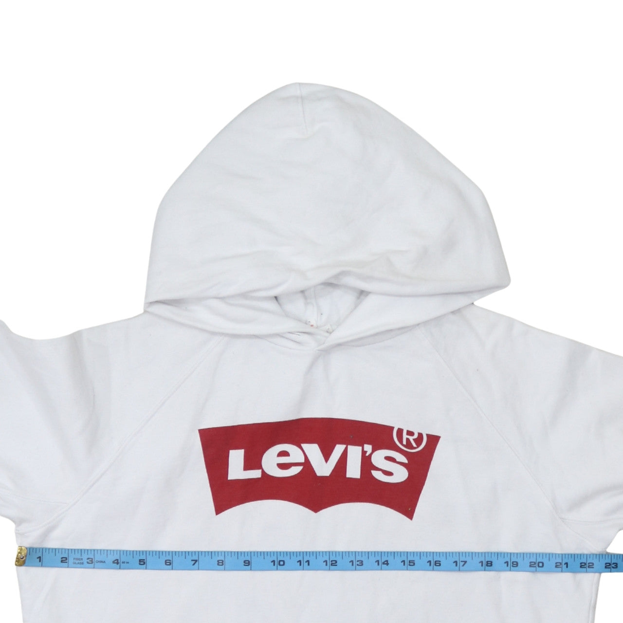 Mens UK Size S Levi's White Pullover Hoodie