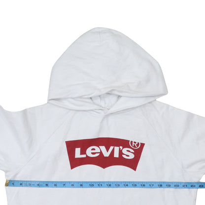 Mens UK Size S Levi's White Pullover Hoodie