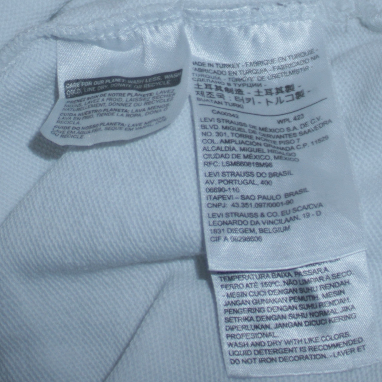 Mens UK Size S Levi's White Pullover Hoodie