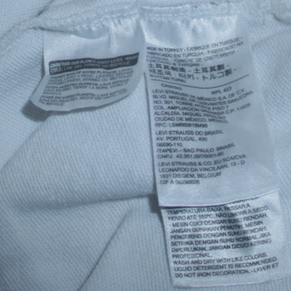 Mens UK Size S Levi's White Pullover Hoodie