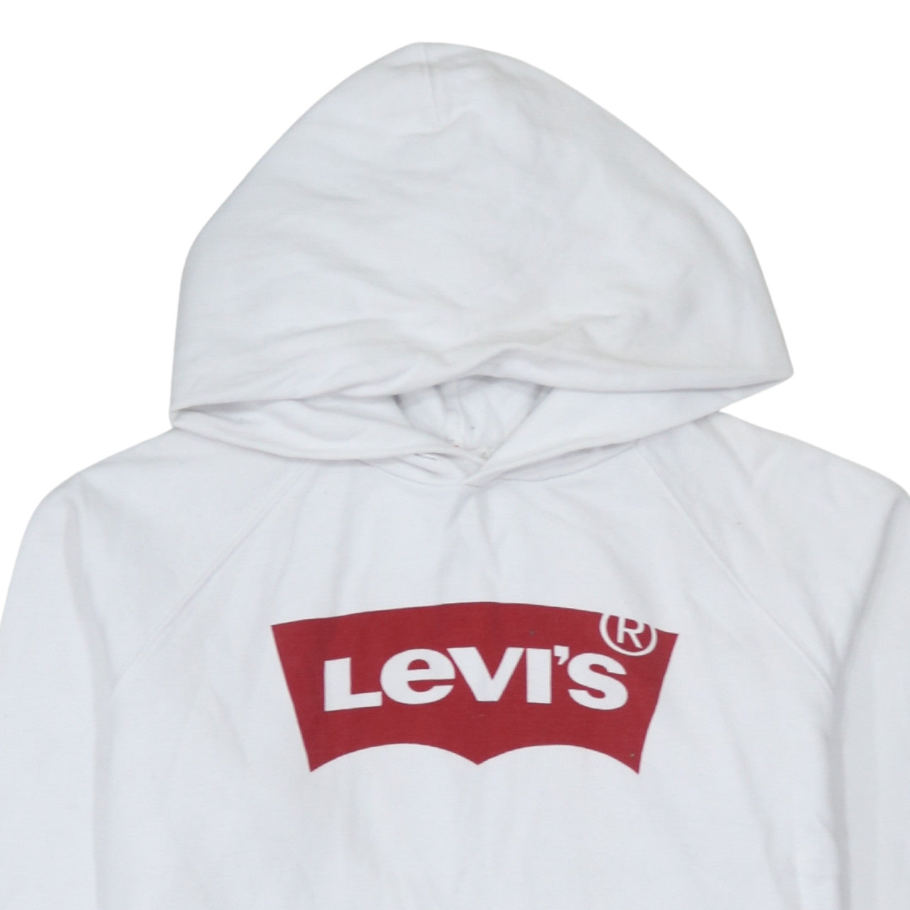 Mens UK Size S Levi's White Pullover Hoodie