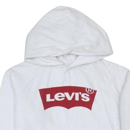 Mens UK Size S Levi's White Pullover Hoodie