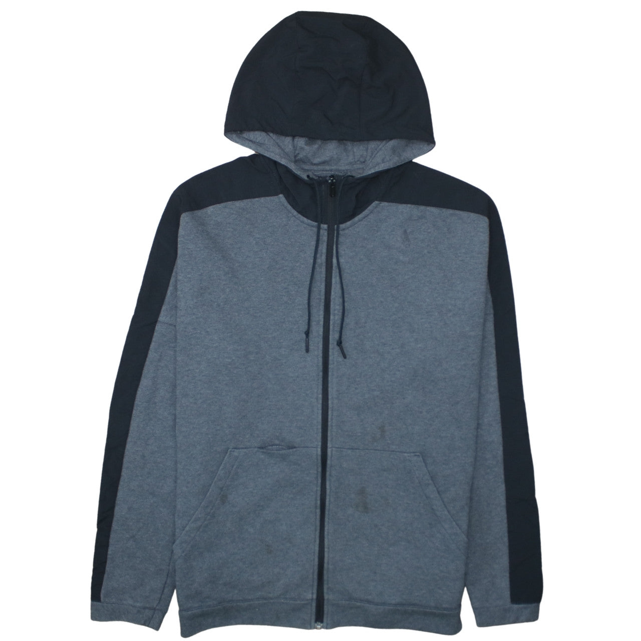 Mens UK Size L adidas Grey Full Zip Hoodie