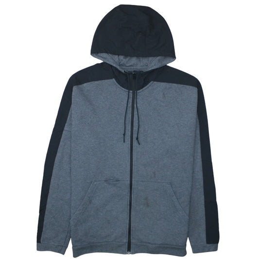 Mens UK Size L adidas Grey Full Zip Hoodie