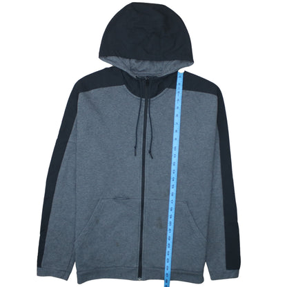Mens UK Size L adidas Grey Full Zip Hoodie