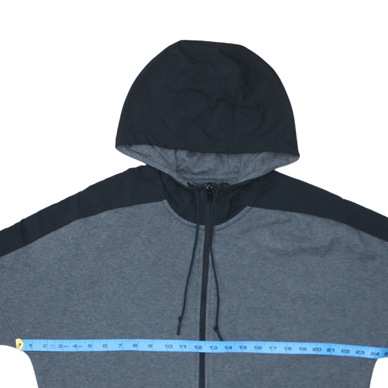 Mens UK Size L adidas Grey Full Zip Hoodie
