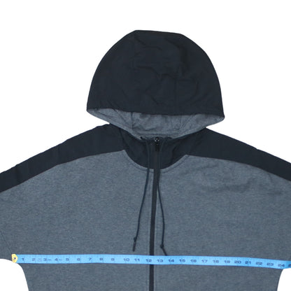 Mens UK Size L adidas Grey Full Zip Hoodie