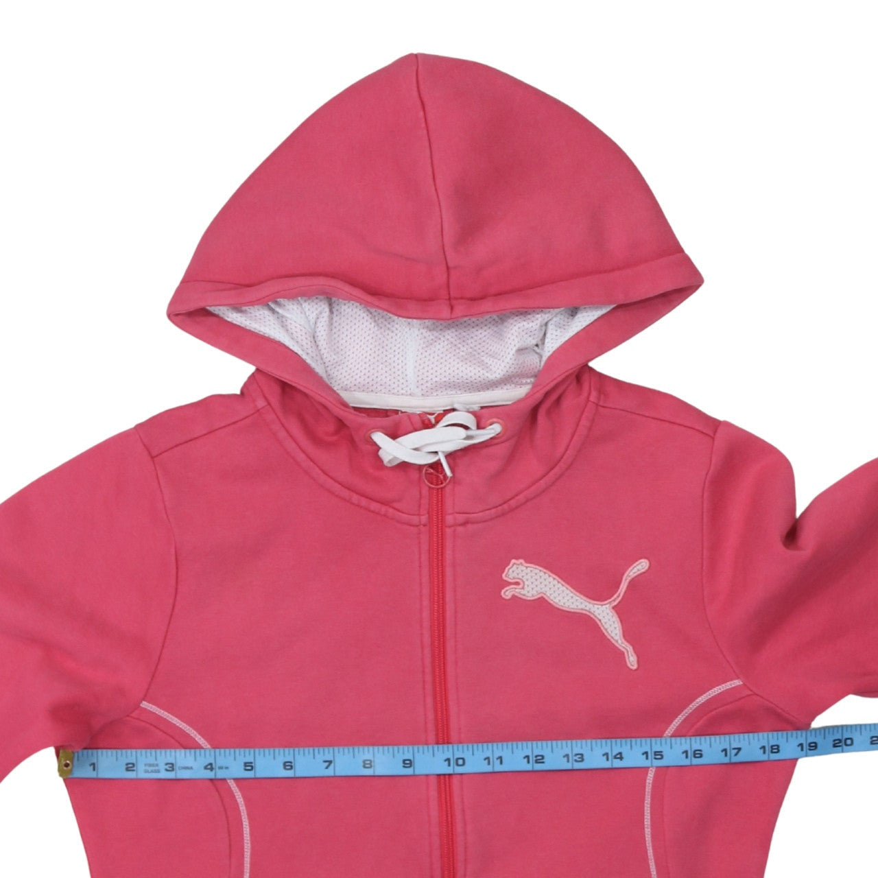 Womens UK Size 10 PUMA Pink Full Zip Hoodie